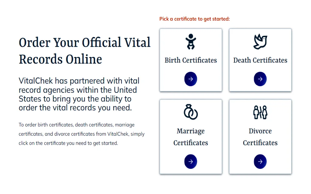 A screenshot showing free Montana marriage records can be ordered through the state and third-party sites MT has partnered with. 